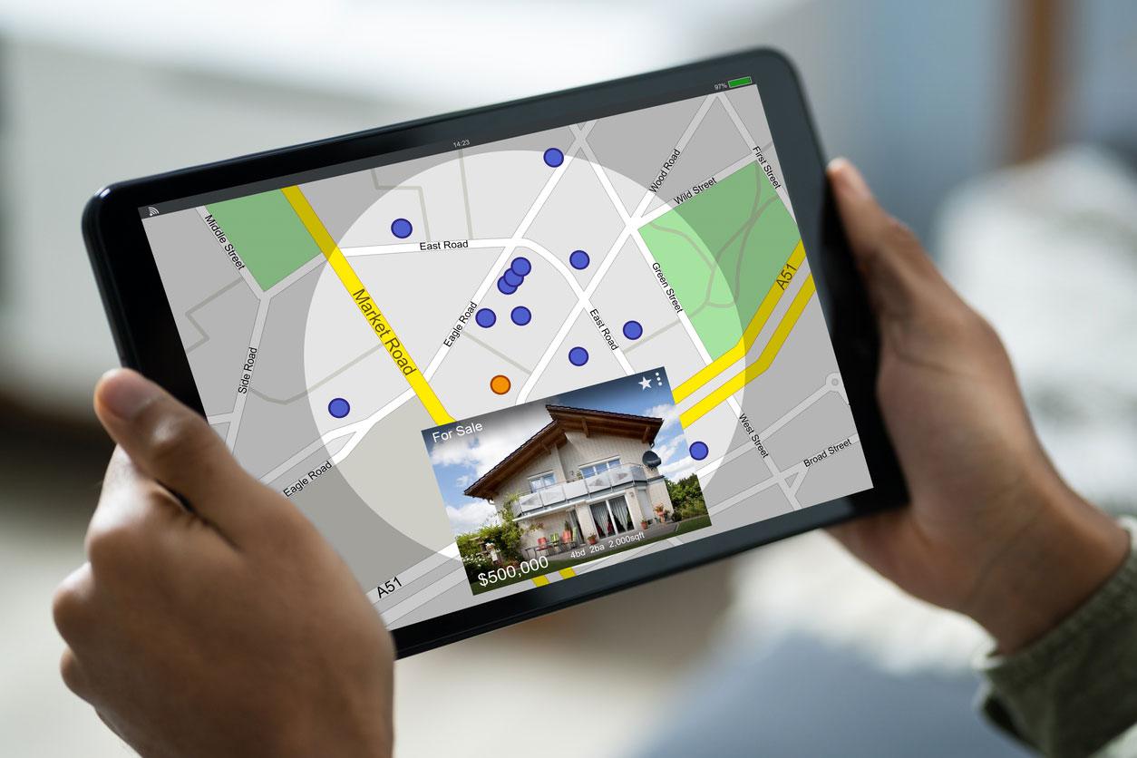 Ubicación de un inmueble desde una tablet