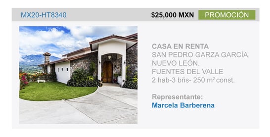 Descripción de la casa que esta en renta
