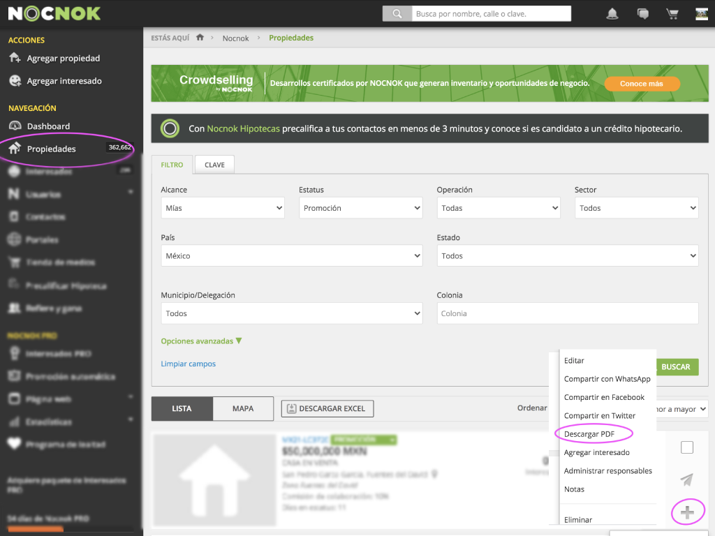Descarga fichas técnicas con Nocnok PRO