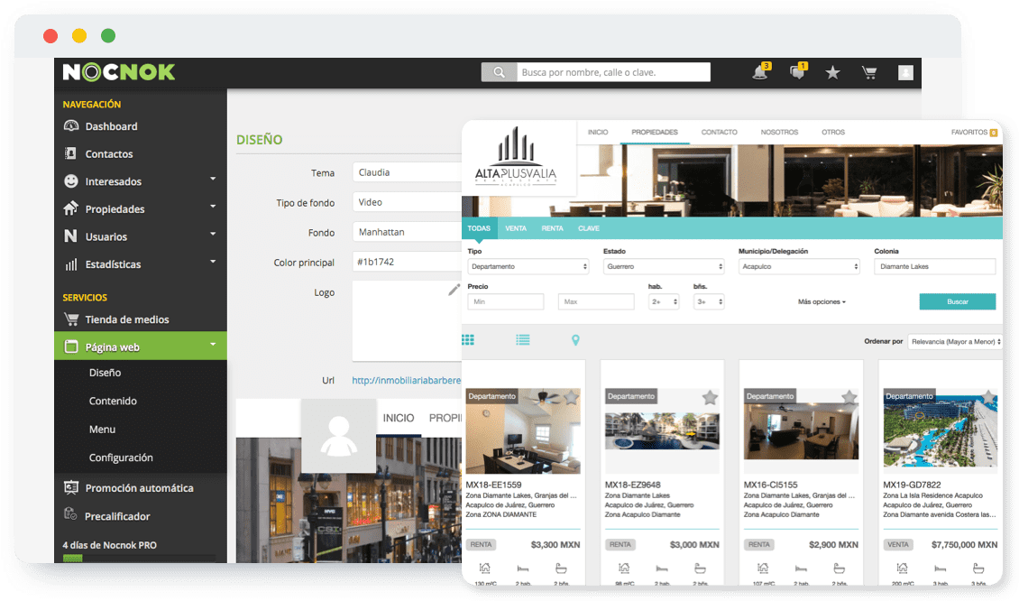 NOCNOK Página Web