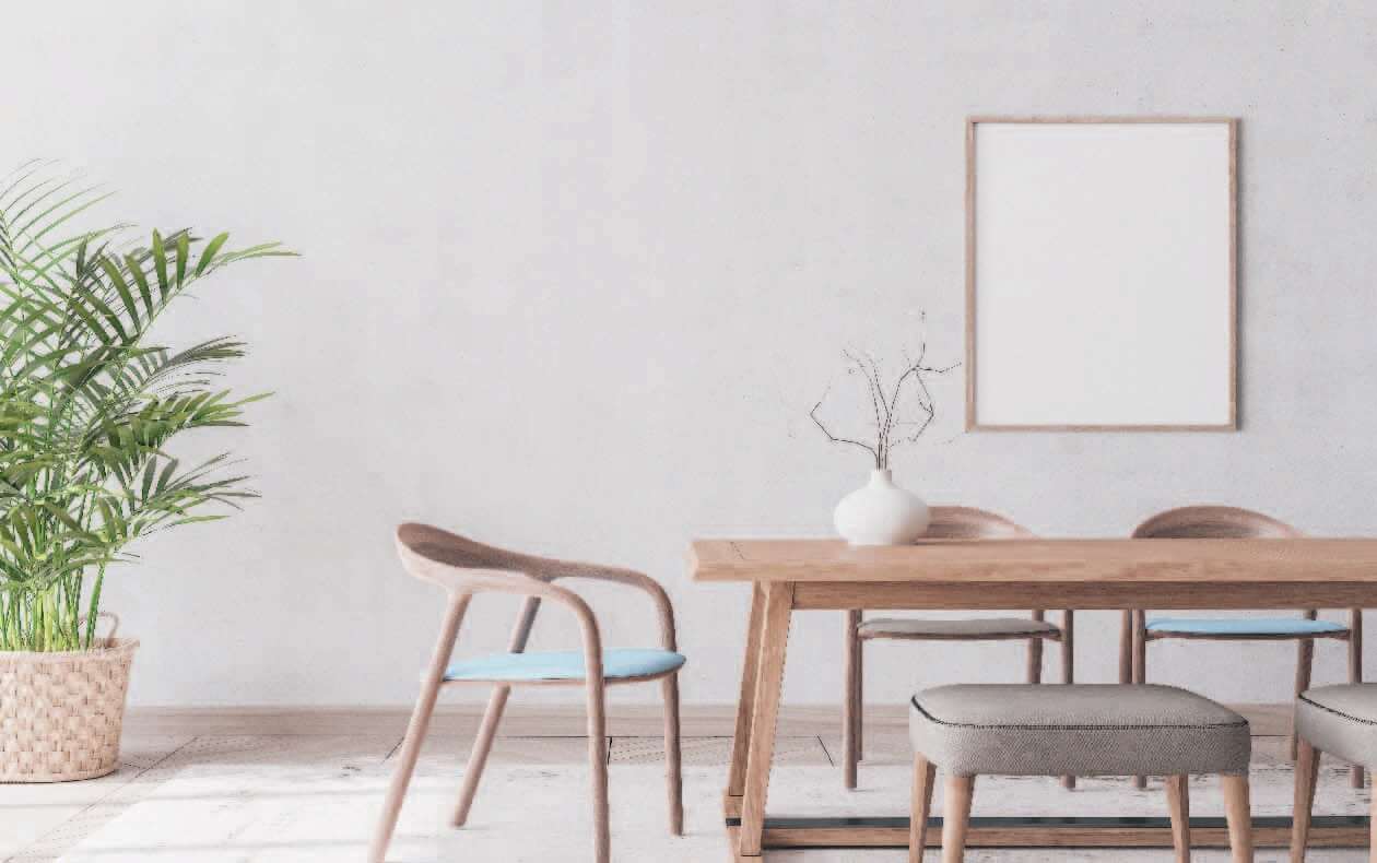 Comedor de una casa decorado