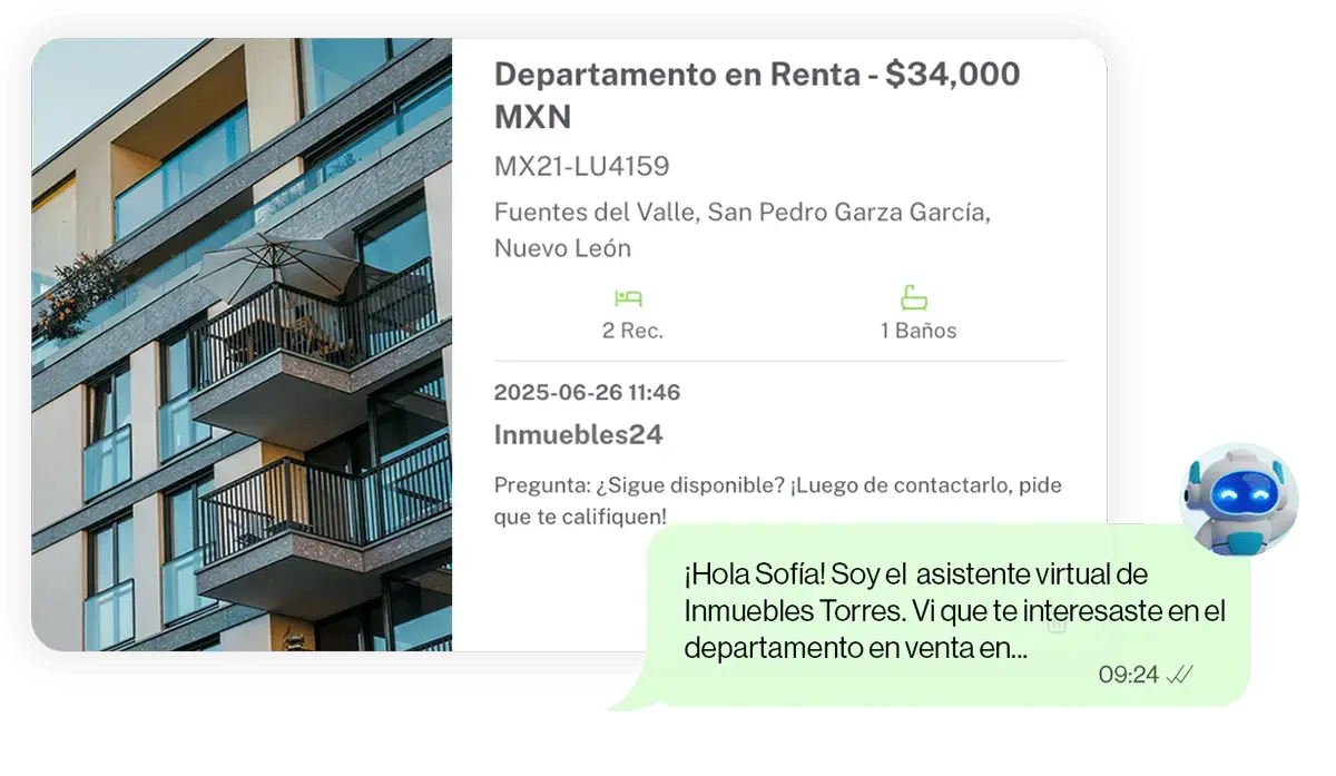Atención por WhatsApp con IA 24/7
