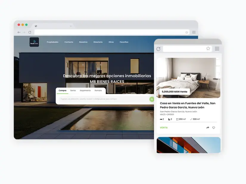 CRM inmobiliario Nocnok con inteligencia artificial y página web personalizada