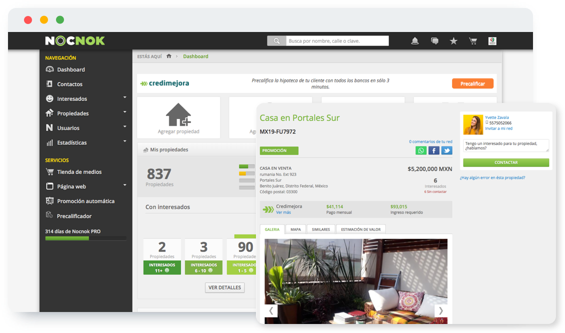 NOCNOK CRM Inmobiliario